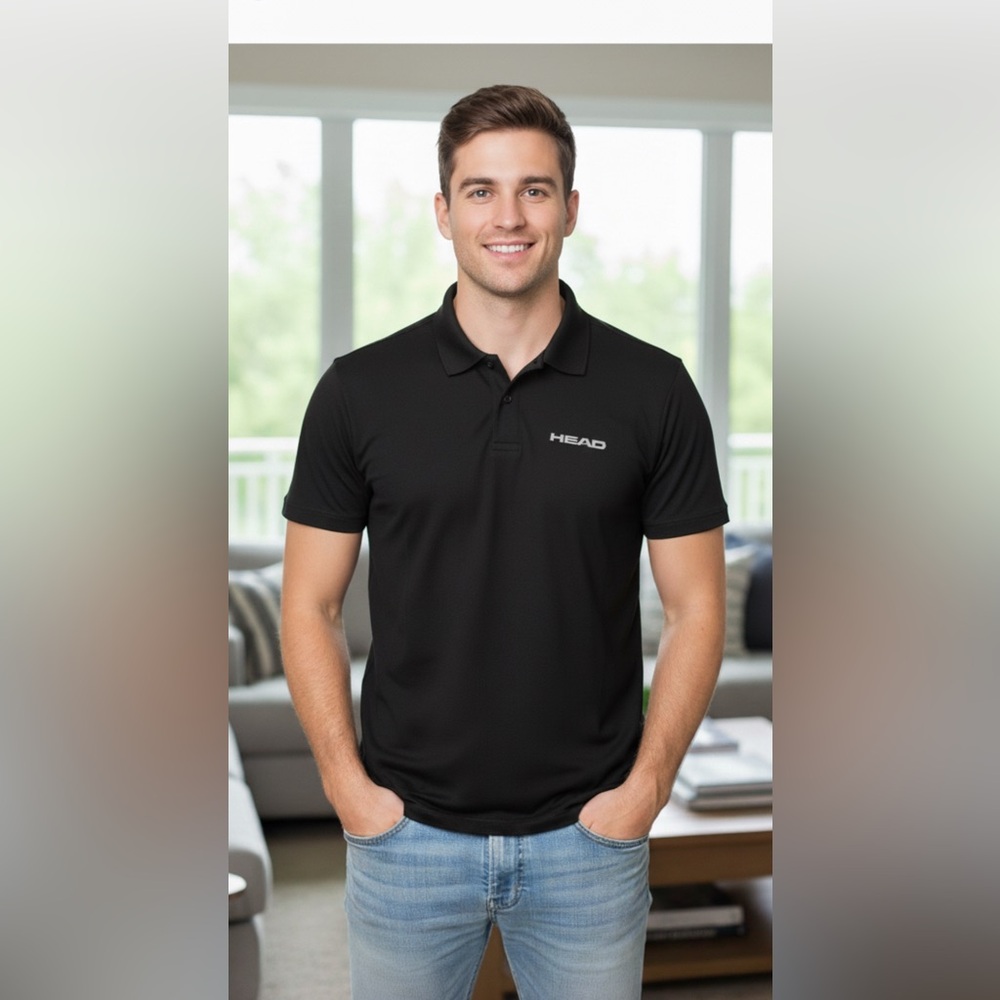 HEAD Men's Golf Short Sleeve Tee - Black